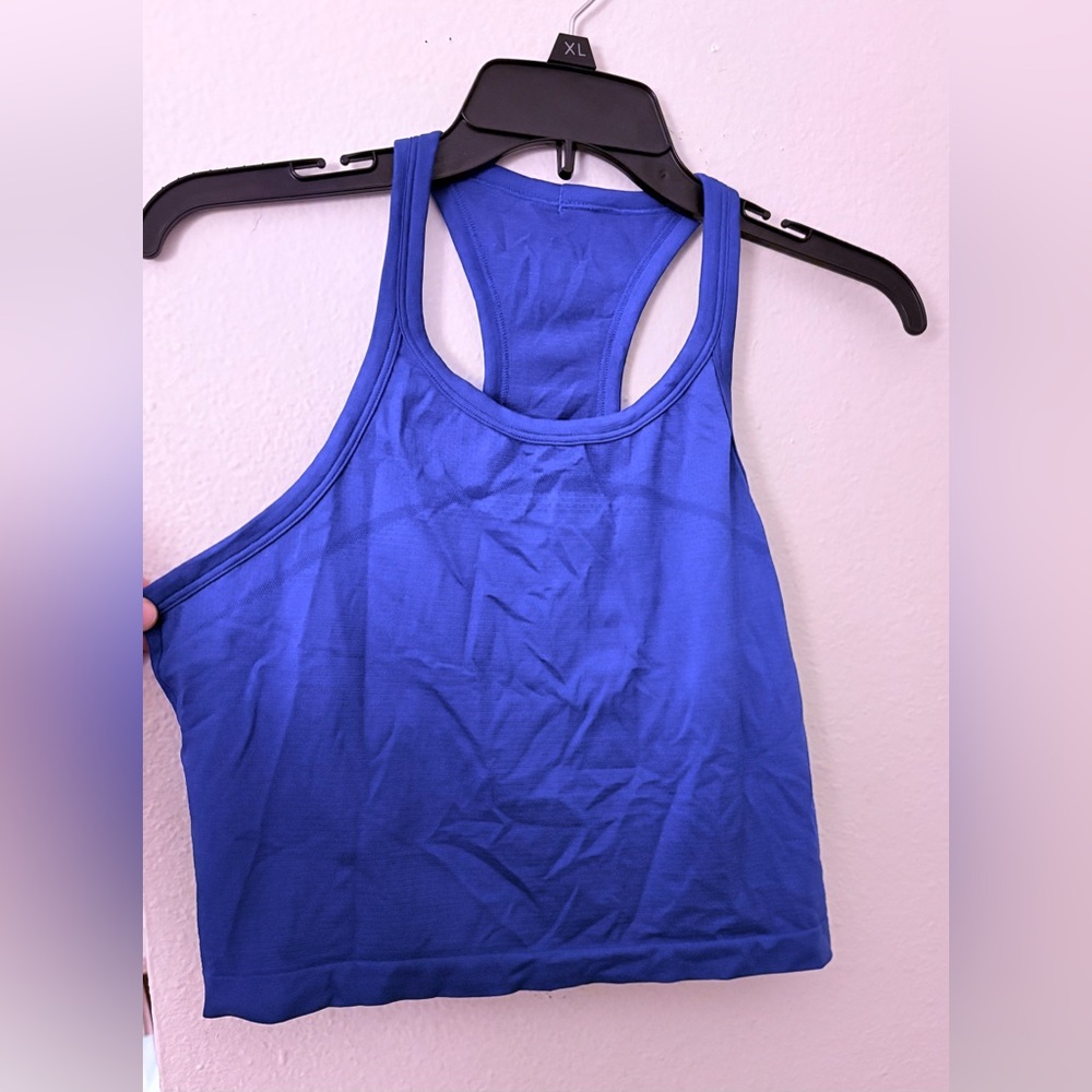 Lululemon - Swiftly Tech Cropped Racerback Tank Top 2.0 - Galactic Cobalt